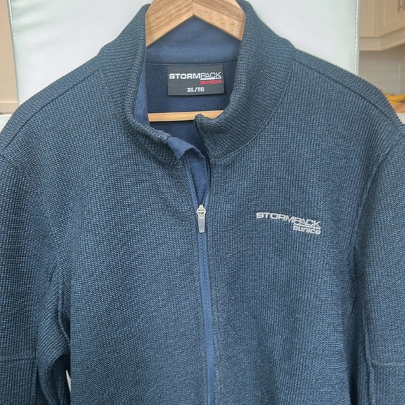 StormPack Sunice Men’s Thermal Jacket Dark Blue Zip Up Size L - Picture 3 of 12